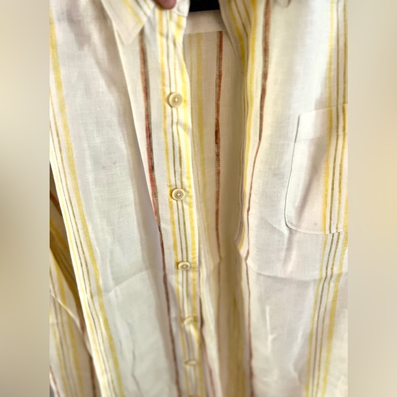 TOMMY BAHAMA Men’s Linen Striped Button Down Shirt, Size XL - Picture 8 of 9